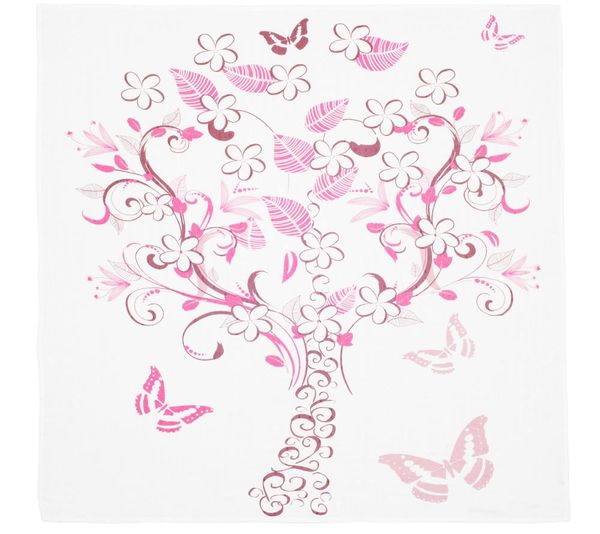 Little Poppin Pink Butterfly Swaddle · full design