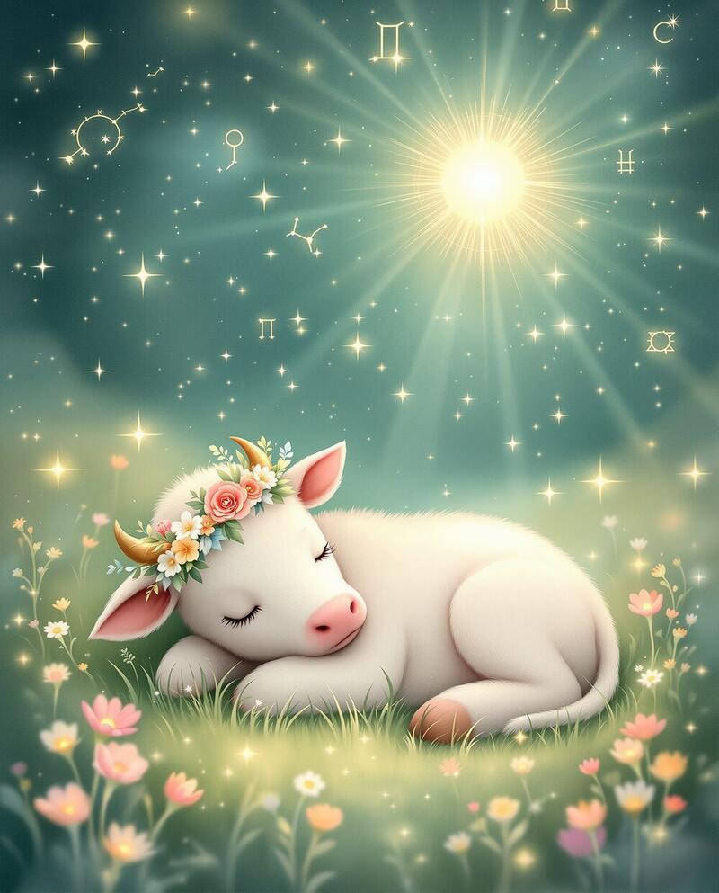 Little Taurus · 20 Apr – 20 May · magical art print by Little Poppin