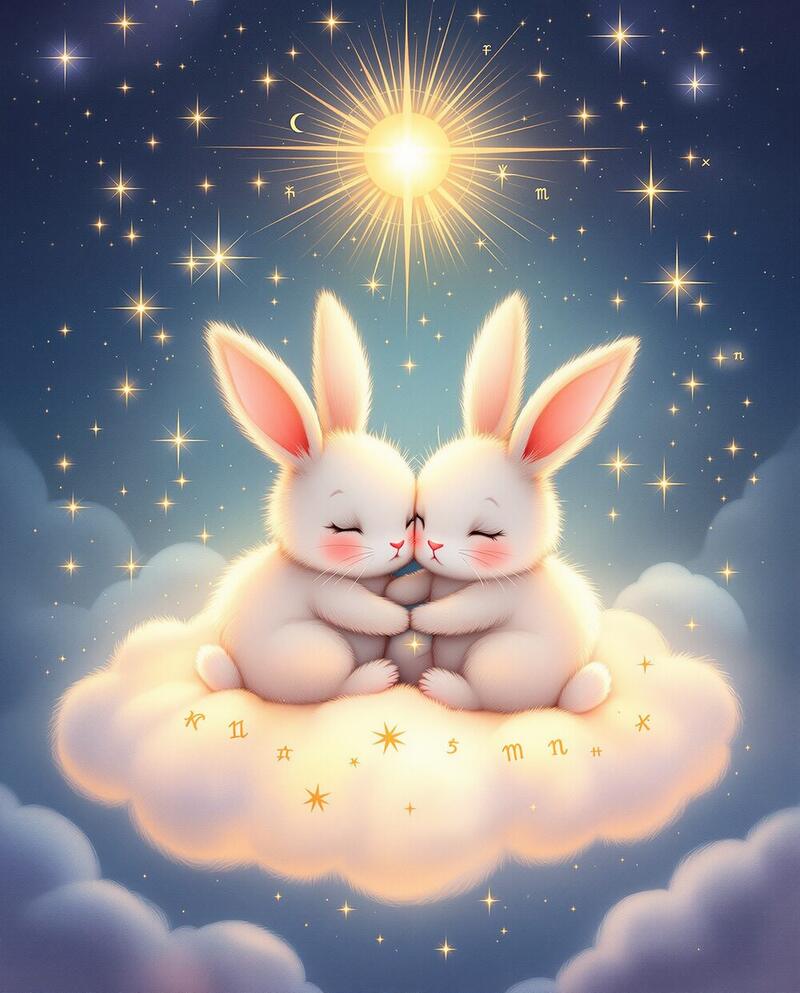Little Gemini · 21 May – 20 Jun · magical art print by Little Poppin