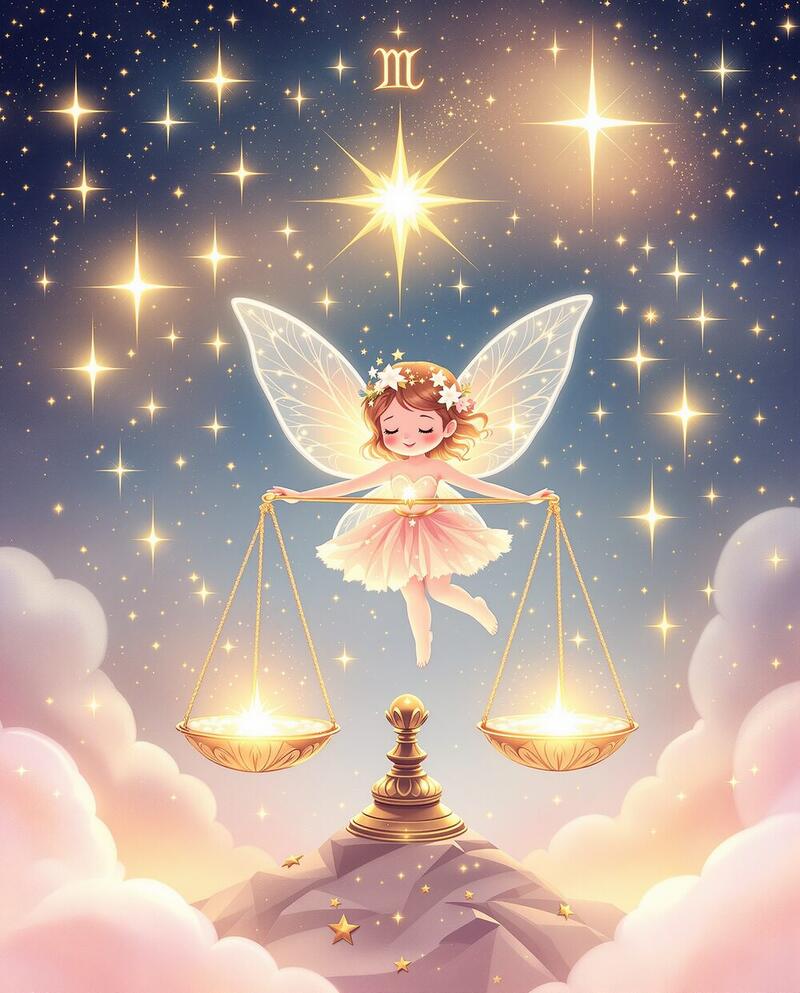 Little Libra · 23 Sep – 22 Oct · magical art print by Little Poppin