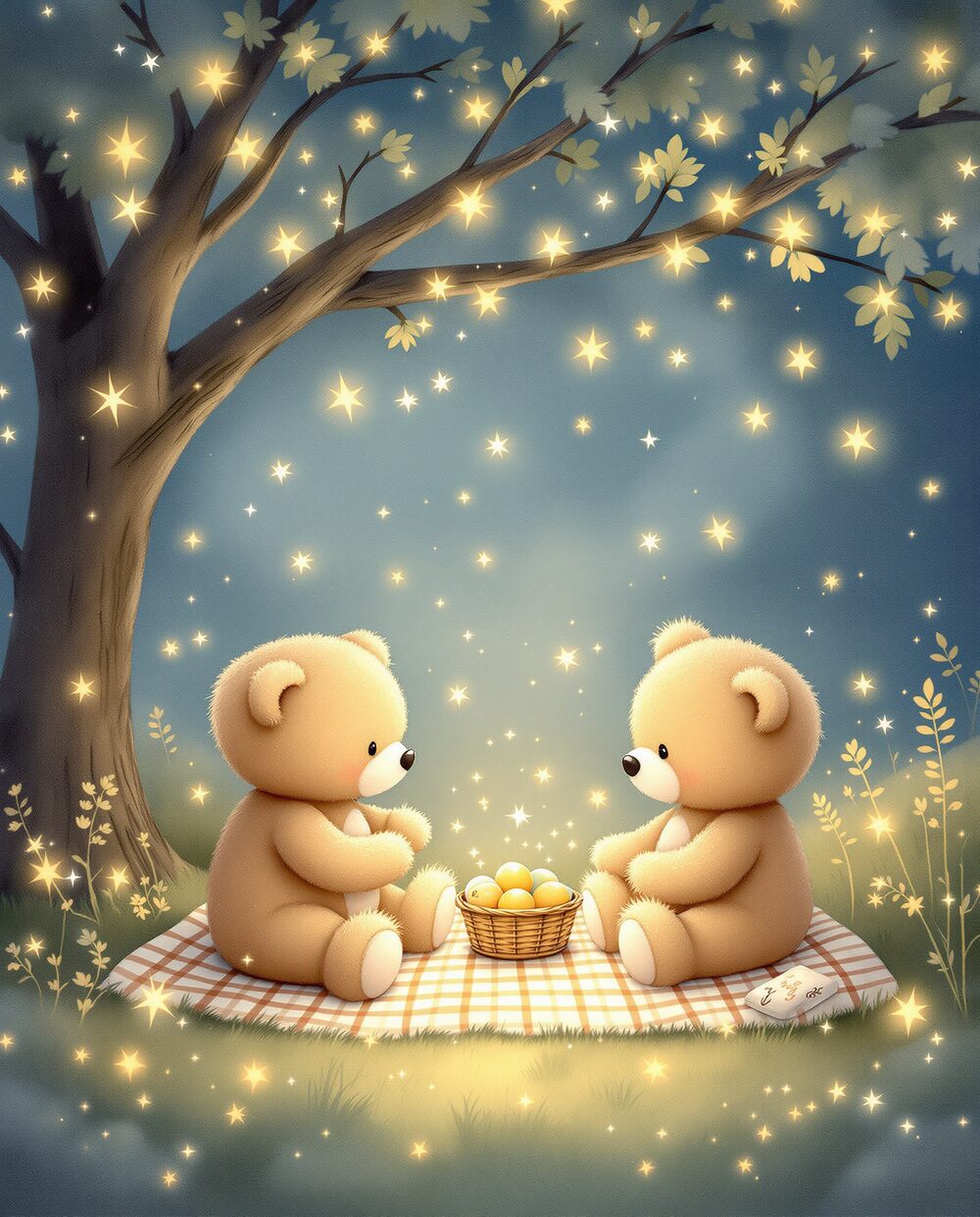 Teddy Bears’ Picnic · magical art print by Little Poppin