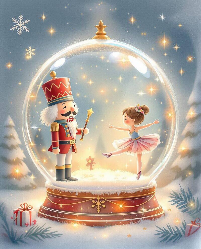 The Nutcracker's Dream · magical art print by Little Poppin