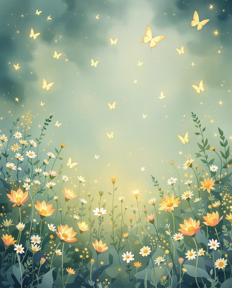 Wildflower Meadow · magical art print by Little Poppin