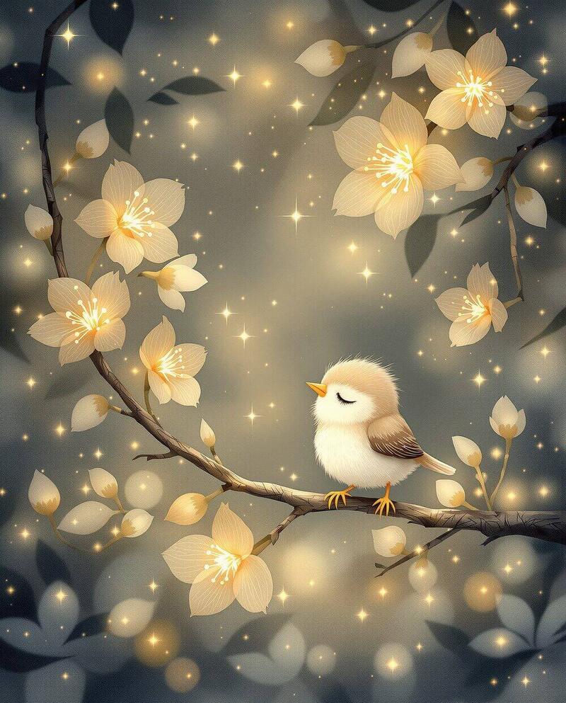 Gum Blossom Dreams · magical art print by Little Poppin
