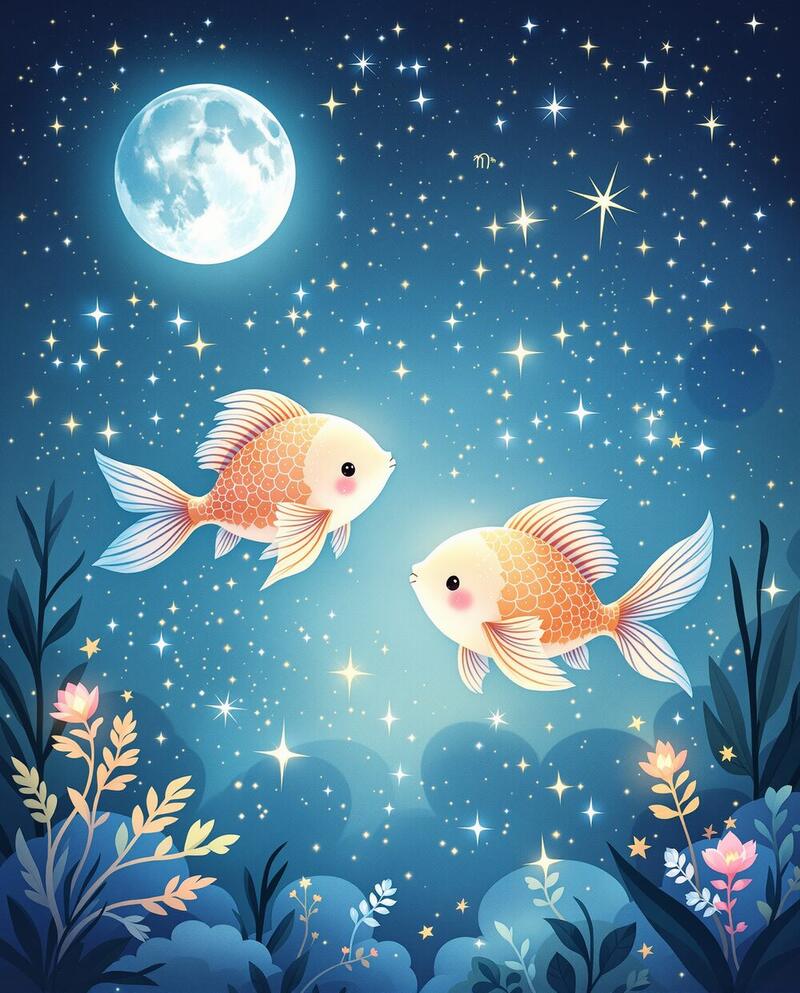 Little Pisces · 19 Feb – 20 Mar · magical art print by Little Poppin