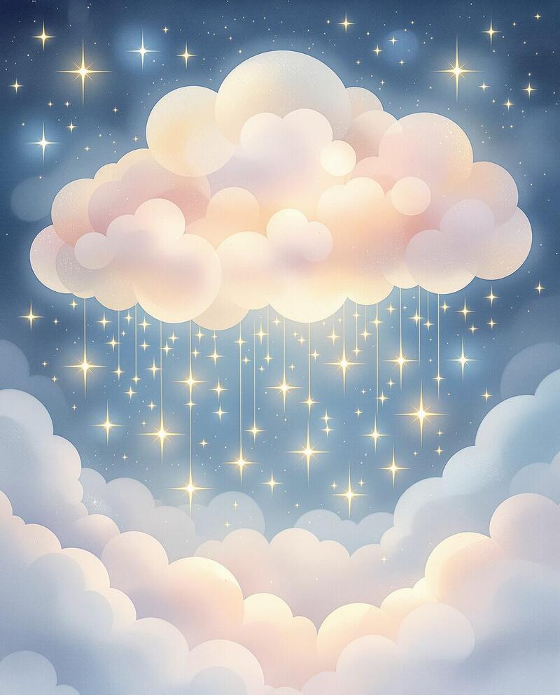 Cloud Dreams · magical art print by Little Poppin